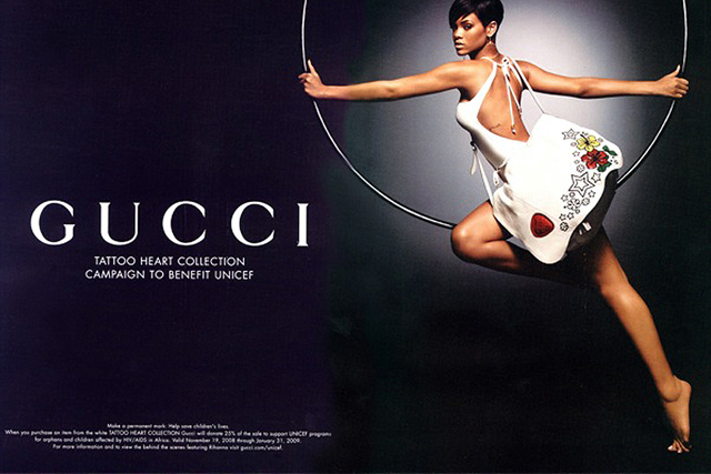 Rihanna för Gucci 2008.