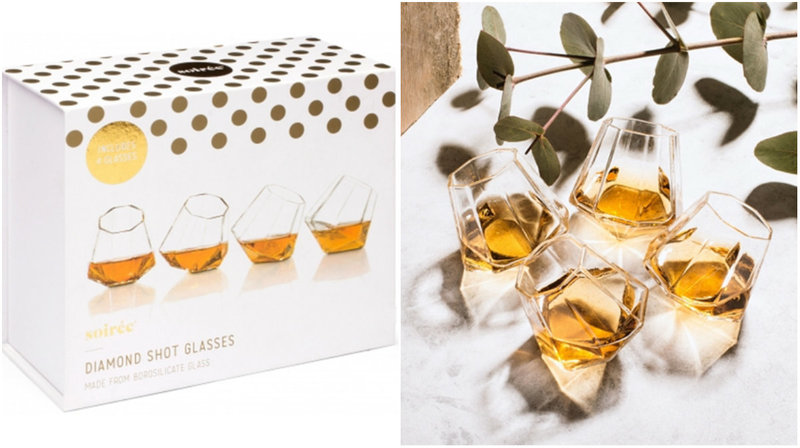 Shotglas formade som diamanter Shotglas formade som diamanter