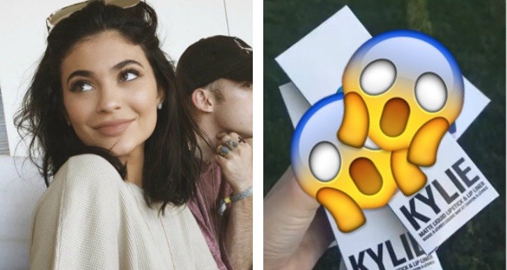 Kylie Jenner släpper svart läppstift.