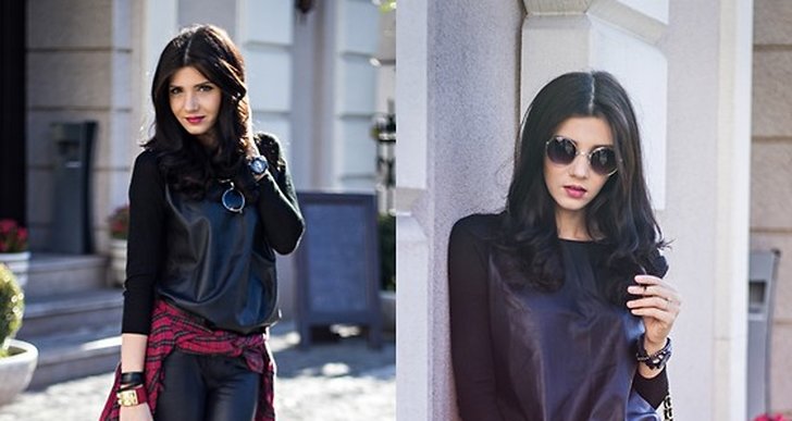 Larisa från Bukarest är cool i sin uppdaterade grunge-look, http://lookbook.nu/themysteriousgirl