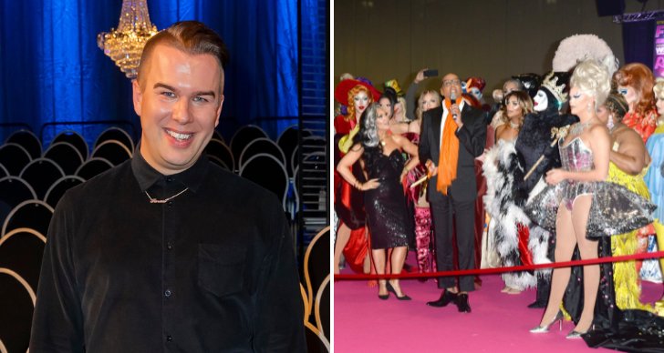 Farao Groth programledare för "Drag race Sverige".