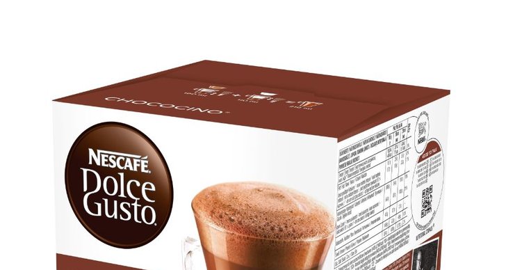 "Chococino är en fyllig och len varm choklad gjord på de finaste, utvalda kakaobönor, avrundat med ett delikat lager mjölkskum."