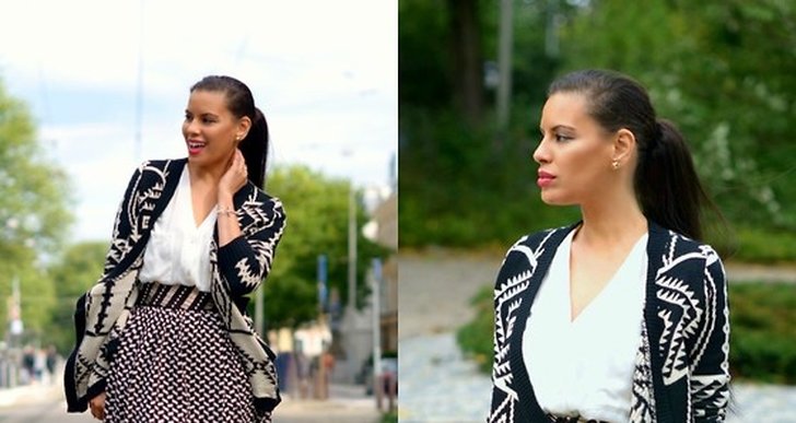 Tamara i Amsterdam fixar höstens trend svart-vitt galant med dubbla mönster. http://lookbook.nu/tamarachloe