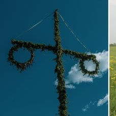 Lekar till femkamp på Midsommar. 