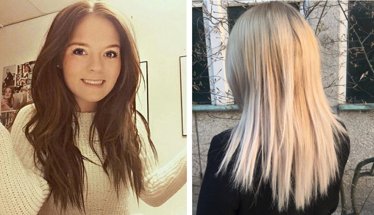 Blond till brunett Blond till brunett