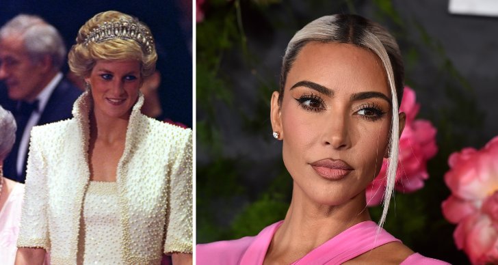 Kim Kardashian har köpt ett halsband som burits av Prinsessan Diana.